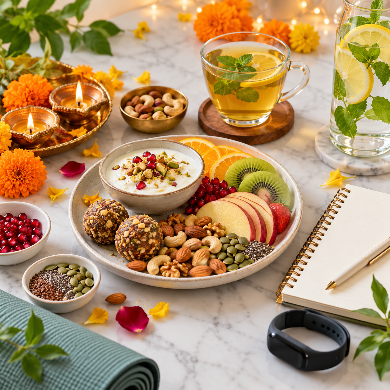 fasting diet plan healthy meal by SwasthaRaho